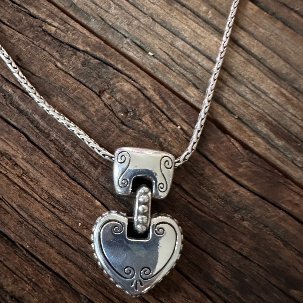 Brighton ❤️ Silver Heart Necklace - 18”